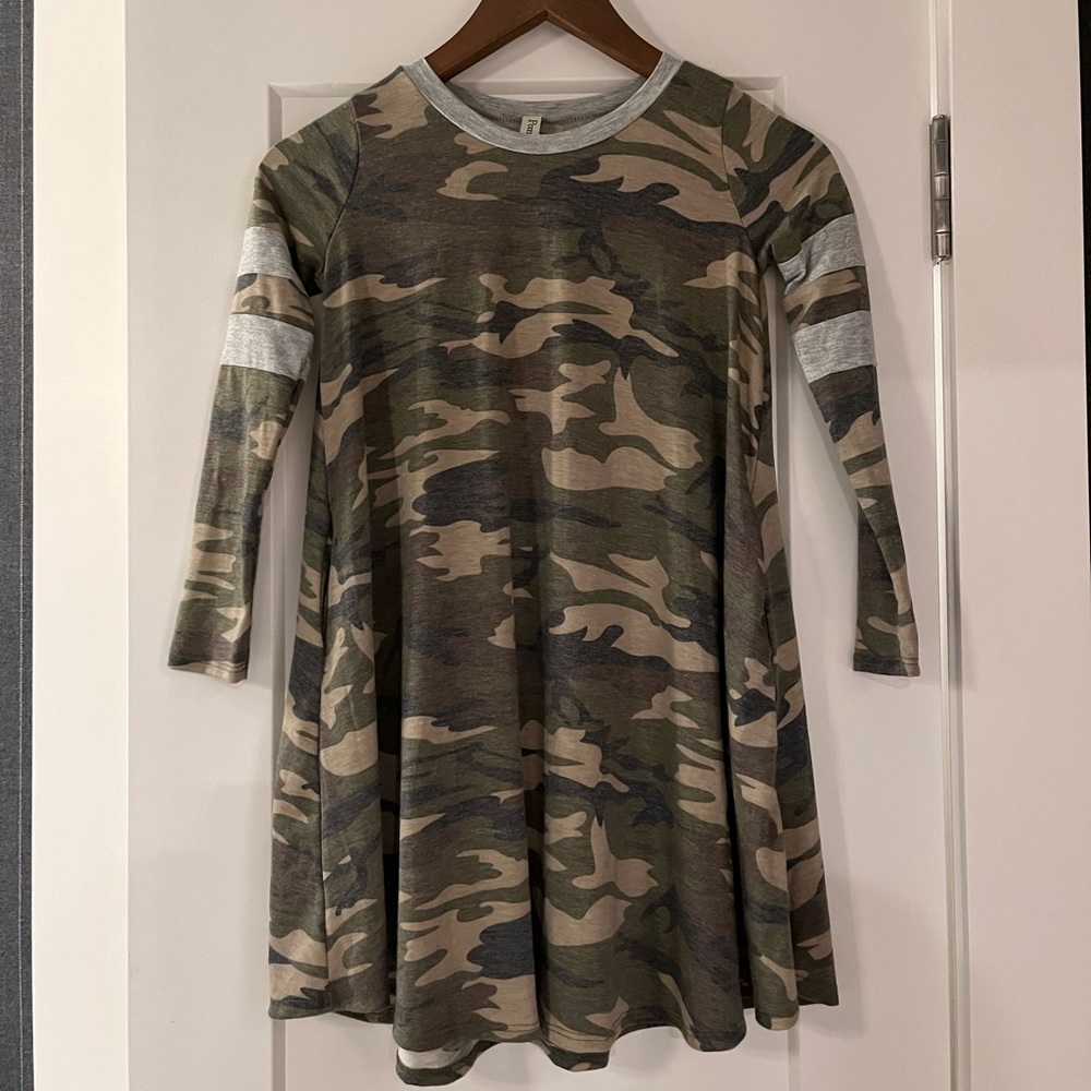 girls camo dress
